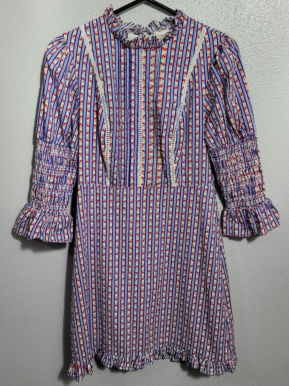 Laura Ashley and Urban Outfitters Maisy Mock Neck Mini Dress
